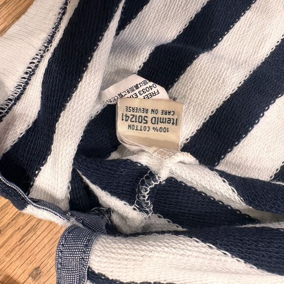 L.L. Bean Women’s Polo Shirt Size XL Striped Long Sleeve Nautical Preppy Coastal - Picture 6 of 8